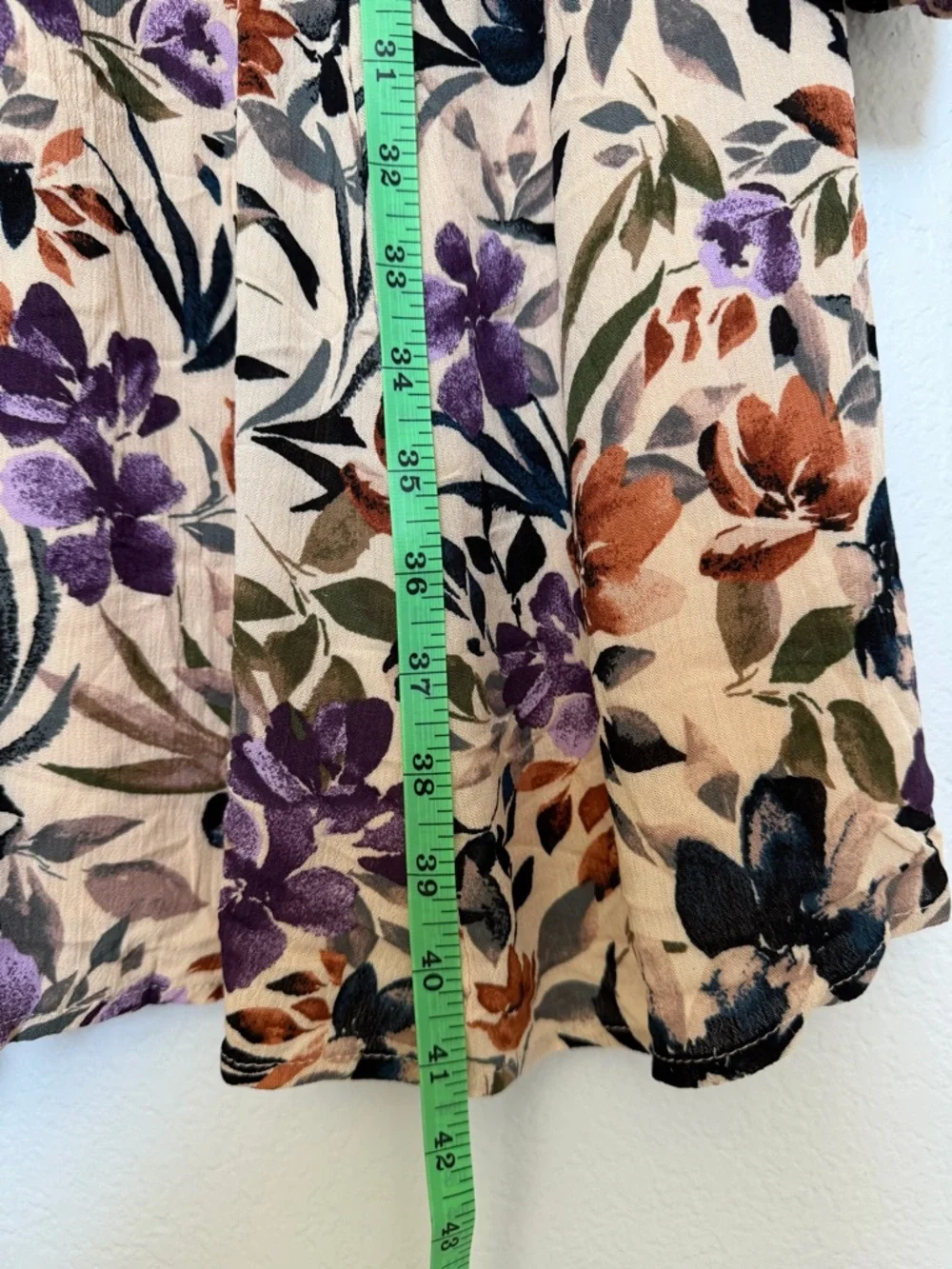 torrid NWT Sand Floral Lace Up Crochet Trim Bell Sleeve Boho Dress Size 2X - Picture 9 of 13